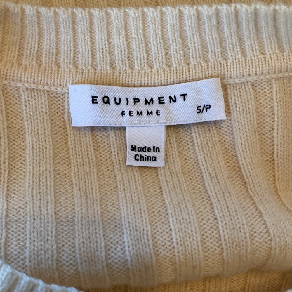 Equipment Femme Emmaline Mixed Rib Cashmere Sweater - Picture 3 of 5